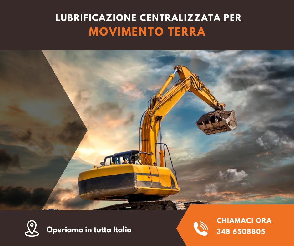 Impianti e Sistemi di Lubrificazione Centralizzata Automatica Sistema di ingrassaggio Movimento terra